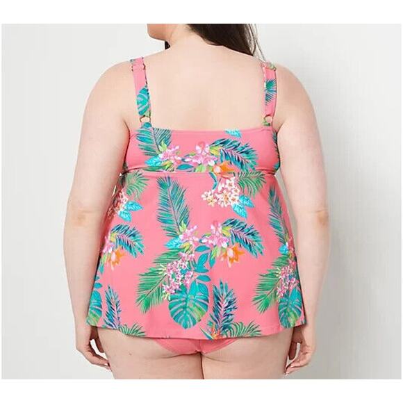 KIM GRAVEL X SWIMSUITS FOR ALL NEW $72 Flowy Tankini & Brief Set Size 10 - Picture 2 of 3